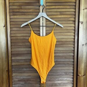 Garage Orange Ribbed Body Suit